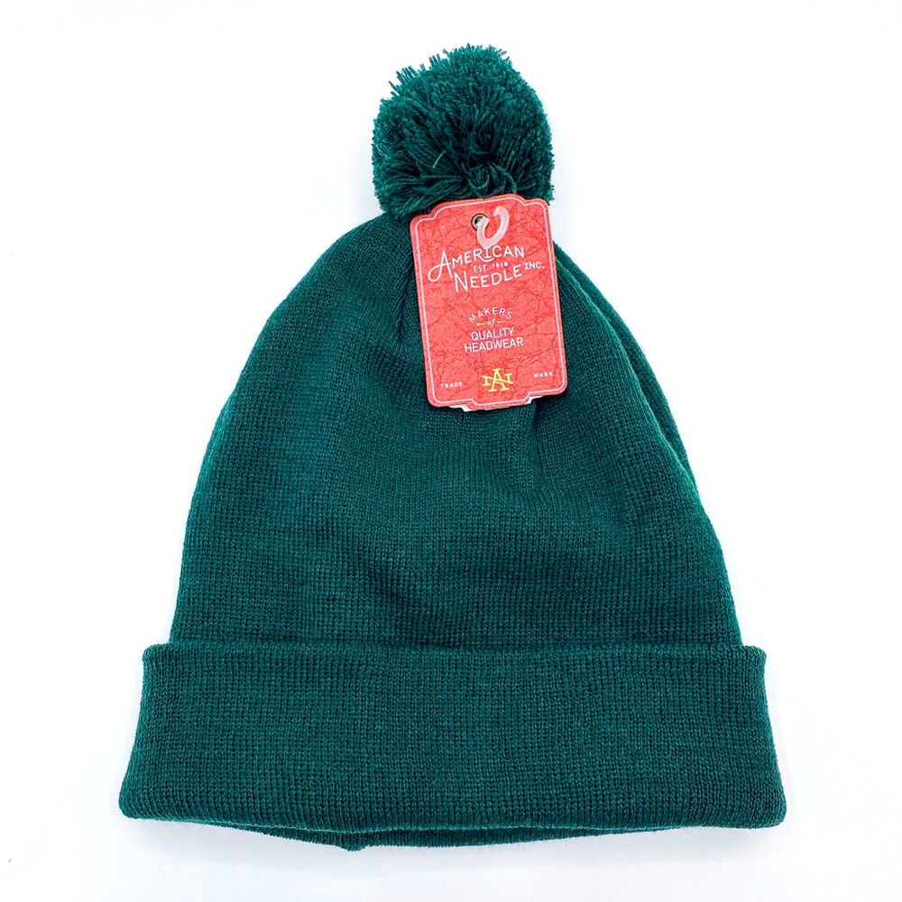 American Needle Forest Green Pom Pom Winter Hat